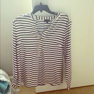 Women’s Blue and White Blouse